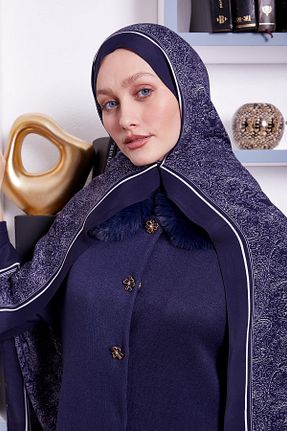 شال سرمه ای زنانه ویسکون Levidor - کد 899810170