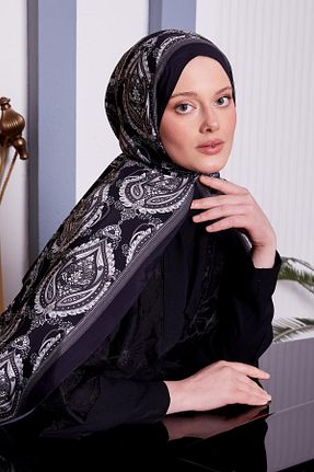 شال مشکی زنانه ویسکون Levidor - کد 899810340