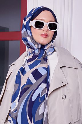 شال سرمه ای زنانه ویسکون Levidor - کد 899810161