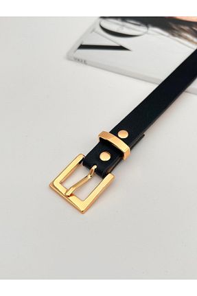 کمربند مشکی زنانه چرم مصنوعی Descoin - کد 900755919