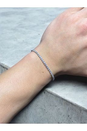 دستبند استیل (فولاد) طوسی زنانه استیل (فولاد) Çalıkaksesuar - کد 899817871