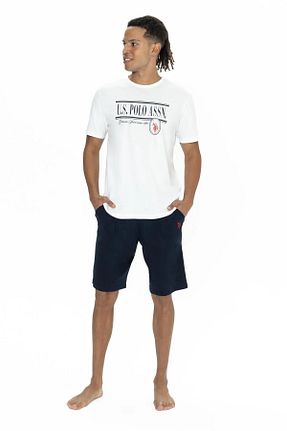ست لباس راحتی نباتی مردانه چاپی U.S. Polo Assn. - کد 899818171