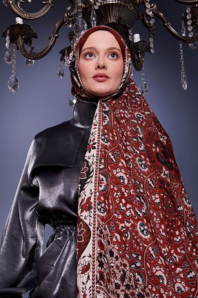 شال زرشکی زنانه ویسکون Levidor - کد 899823814