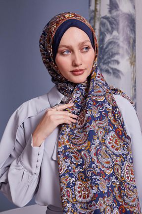 شال آبی زنانه ویسکون Levidor - کد 899823833