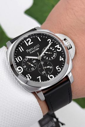 ساعت مچی مشکی مردانه 44 میلی متر Ferrucci - کد 873743559