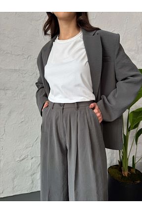 شلوار طوسی زنانه بافتنی Elif Özbey Butik - کد 905815545