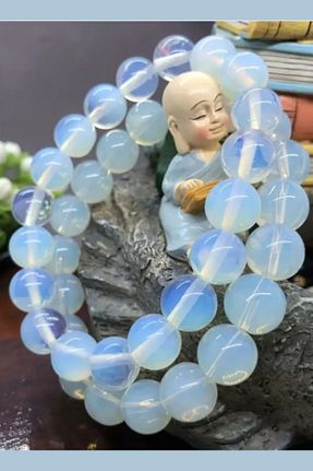 دستبند جواهر سفید زنانه سنگ طبیعی NBS Beautiful Naturel Stones - کد 899834924