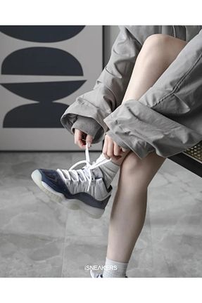 کفش بسکتبال طوسی مردانه چرم اصل Nike - کد 900792253