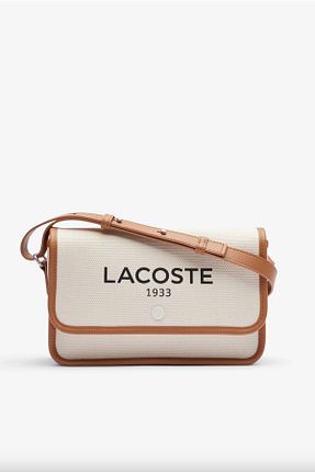 کیف دوشی نباتی زنانه پارچه ای Lacoste - کد 899873261