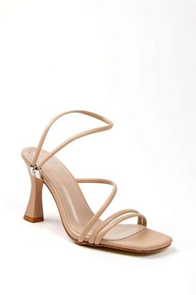 کفش پاشنه بلند کلاسیک بژ زنانه چرم مصنوعی elvinshoes - کد 899874015