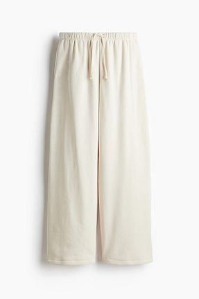 شلوار کرمگن بژ زنانه پنبه ای H&M - کد 900836084