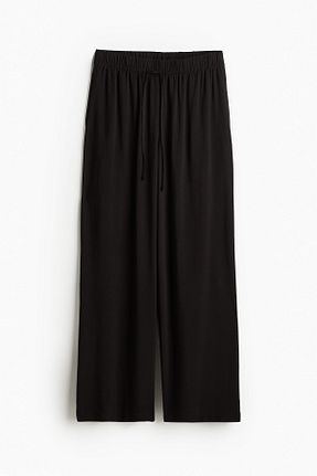شلوار مشکی زنانه کتان H&M - کد 899904131