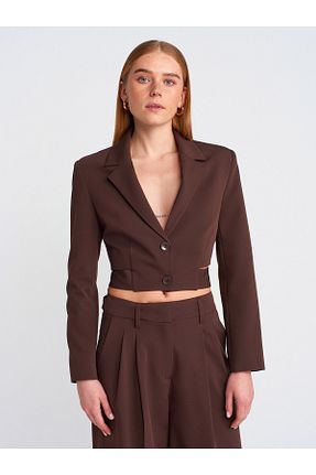 کت قهوه ای زنانه Blazer Dilvin - کد 899921356