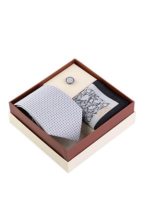 کراوات طوسی مردانه پلی استر Hatemoğlu - کد 899926075