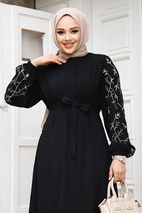 کلاه و ابایا مشکی زنانه پنبه پلی استر Tesettür Dünyası - کد 807371822