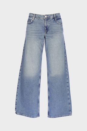 شلوار جین متالیک زنانه پاچه گشاد CROSS JEANS - کد 899962300