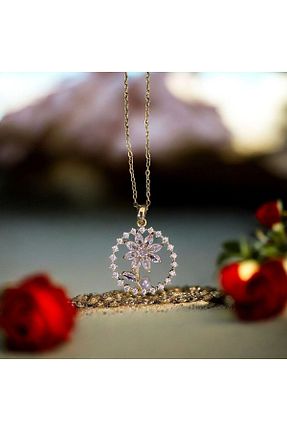 گردنبند جواهر زنانه استیل ضد زنگ Pollco - کد 899875419