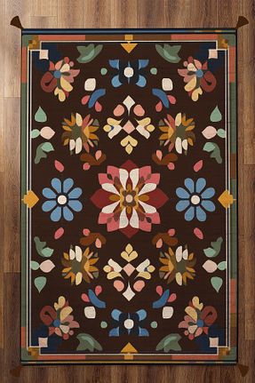 فرش رنگی قابل شستشو Rugs Modern Halı - کد 899962888