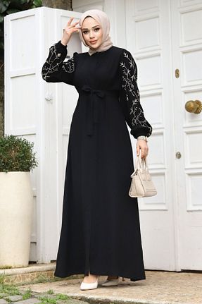 کلاه و ابایا مشکی زنانه پنبه پلی استر Tesettür Dünyası - کد 807371822