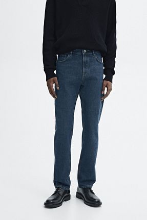 شلوار جین آبی مردانه پاچه لوله تفنگی Massimo Dutti - کد 899998214