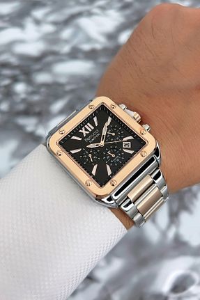 ساعت مچی صورتی مردانه 44 میلی متر Ferrucci - کد 744471105