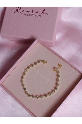 دستبند نقره زرد زنانه 925 عیار Reorah Collection - کد 900000506