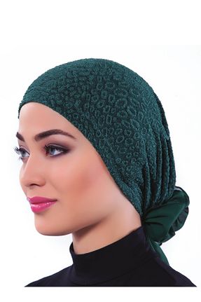 کلاه شنای حجاب سبز زنانه fidan bone - کد 42640757