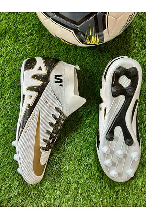 کفش فوتبال چمنی سفید مردانه YUSUFSHOES - کد 900038787