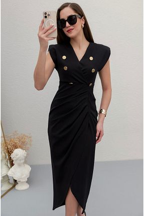لباس مشکی زنانه بافتنی Afiş Butik - کد 900039838