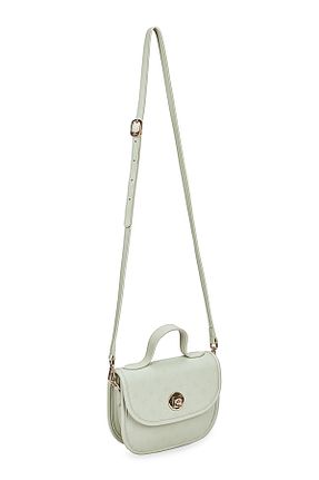 کیف دوشی سبز زنانه چرم مصنوعی Pierre Cardin - کد 896492532