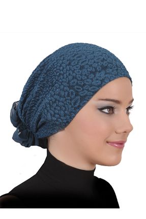 کلاه شنای حجاب آبی زنانه fidan bone - کد 42552397