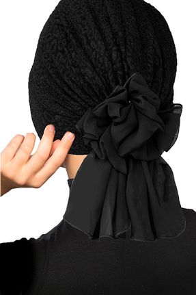 کلاه شنای حجاب مشکی زنانه fidan bone - کد 42560208