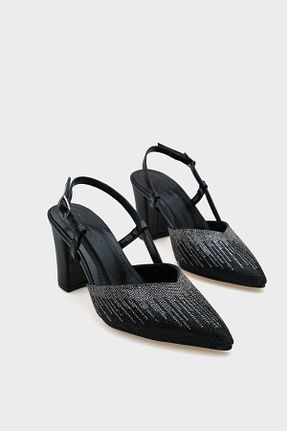 کفش پاشنه بلند کلاسیک مشکی زنانه پاشنه ضخیم Capone Outfitters - کد 900036408