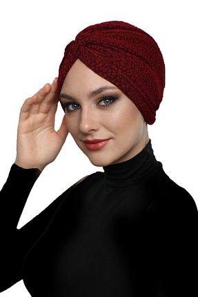 کلاه شنای حجاب زرشکی زنانه fidan bone - کد 42563193