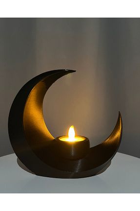 شمعدان و شمع گیر مشکی پلاستیک objeo - کد 900089952