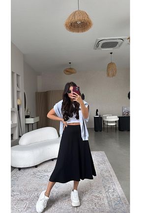 دامن رنگی زنانه ساده Buket Teke - کد 900040142