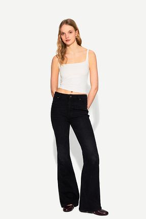 تیشرت نباتی زنانه رگولار Bershka - کد 900635421
