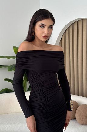 لباس مشکی زنانه بافتنی barış sülün lovebox - کد 900096736
