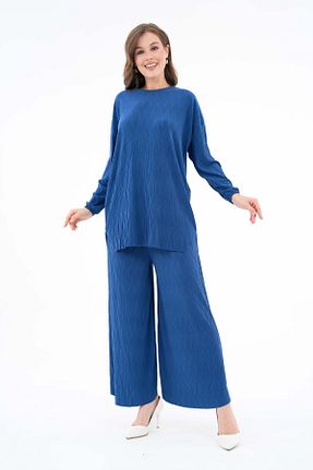 ست بالاتنه و پائین تنه حجاب سرمه ای زنانه Relaxed NİSUM MODA - کد 900118178