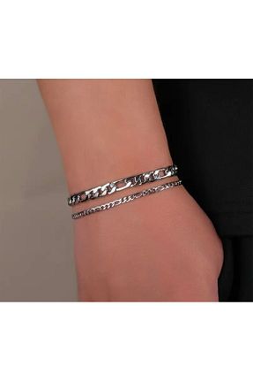 دستبند استیل (فولاد) زنانه استیل ضد زنگ derokas - کد 900143675