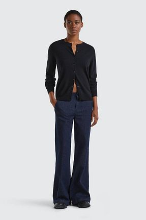 رویه مشکی زنانه پنبه ای United Colors of Benetton - کد 900138568