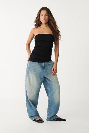 تیشرت مشکی زنانه Fitted Stradivarius - کد 900407764