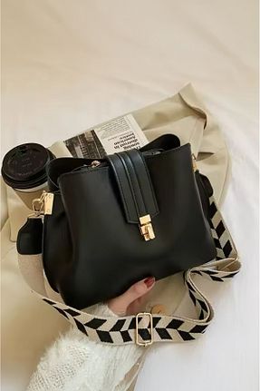 کیف دوشی مشکی زنانه چرم مصنوعی Rimense - کد 895117769