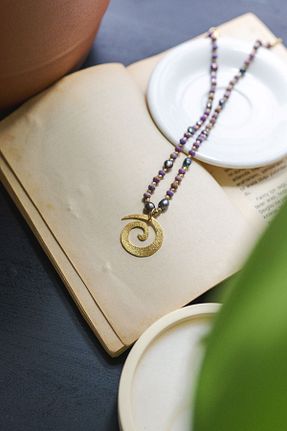 گردنبند نقره بنفش زنانه 925 عیار iz jewelry - کد 891546800