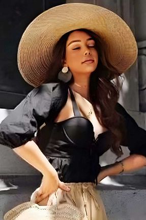 کلاه خاکی زنانه حصیر Trenderrs - کد 702011456