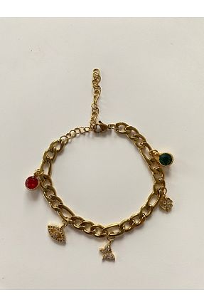 دستبند استیل (فولاد) زرد استیل ضد زنگ MODA - کد 900232139