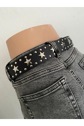 کمربند مشکی زنانه چرم مصنوعی Aksabeltchokers - کد 900233250