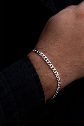 دستبند نقره آبی مردانه 925 عیار vogutima - کد 874093802