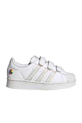 کفش اسنیکر سفید بچه گانه پارچه ای adidas - کد 899571948