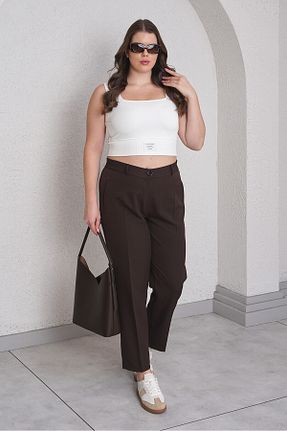 شلوار قهوه ای زنانه پارچه Büyük Moda - کد 900280224